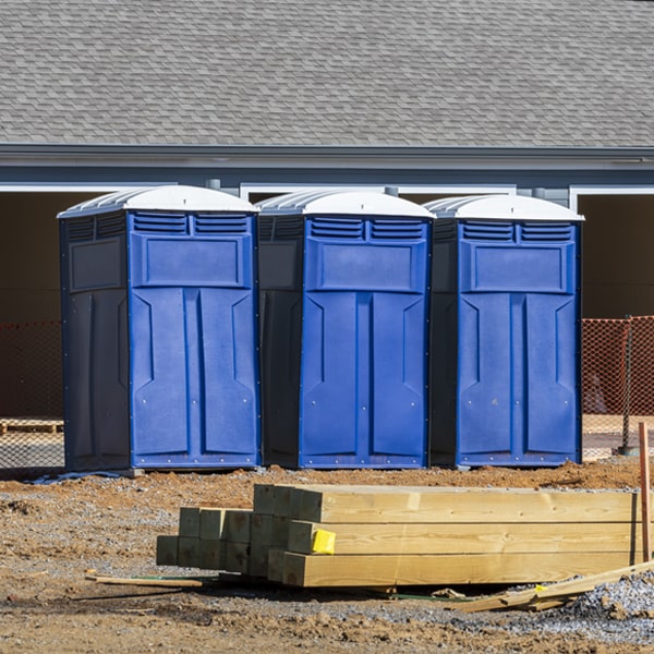 what is the expected delivery and pickup timeframe for the portable toilets in Jewett TX